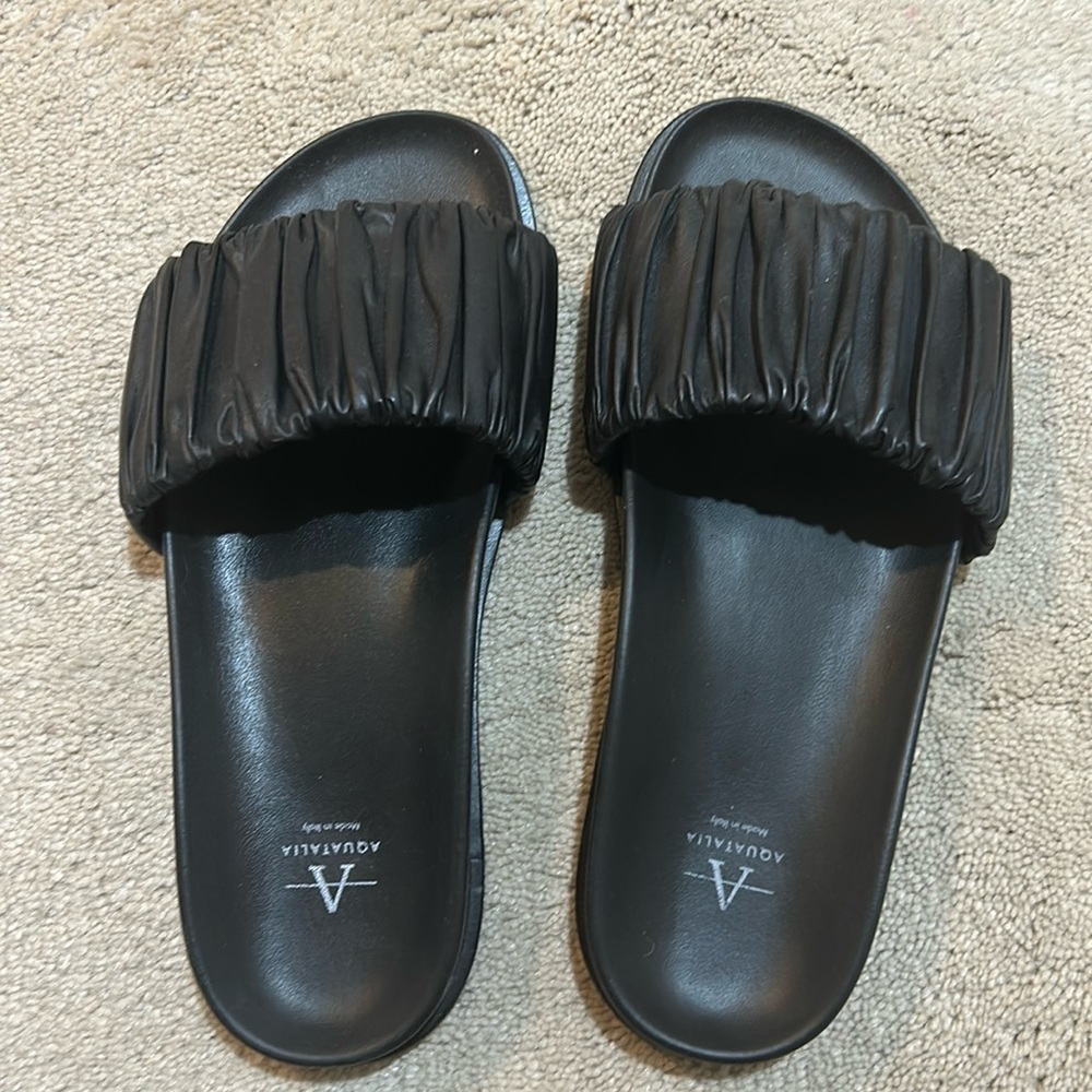 Aquatalia black sandals